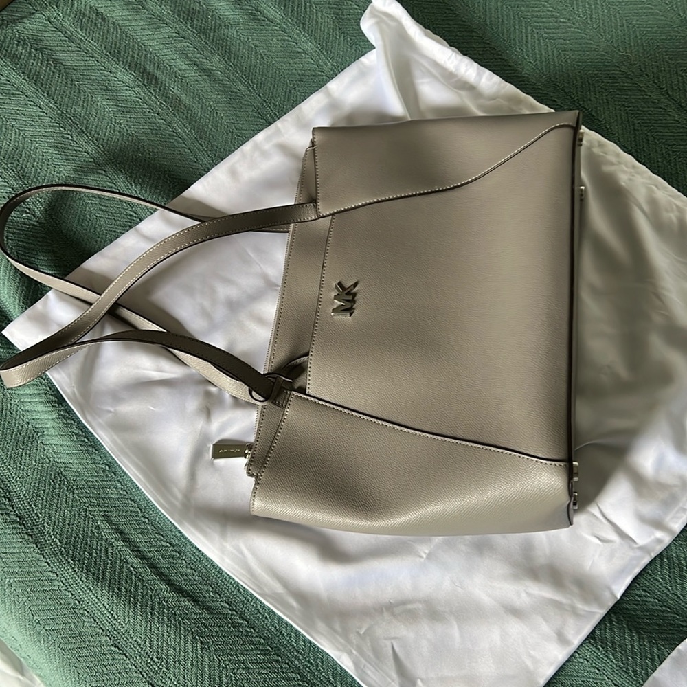 Michael Kors Gray Handbag Barely Used - image 1